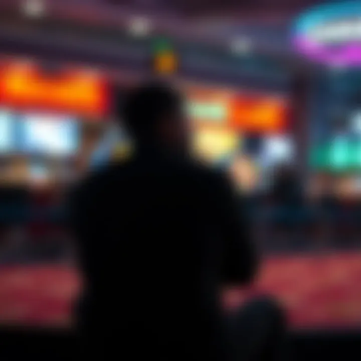 Man Reflecting on Gambling Loss A man sits alone, looking pensive, symbolizing his struggles with gambling and the decision to prioritize mental health.