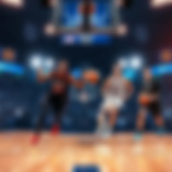 March Madness Basketball Matchup Akron vs Texas Tech and Santa Clara vs Kentucky basketball teams on the court during NCAA March Madness