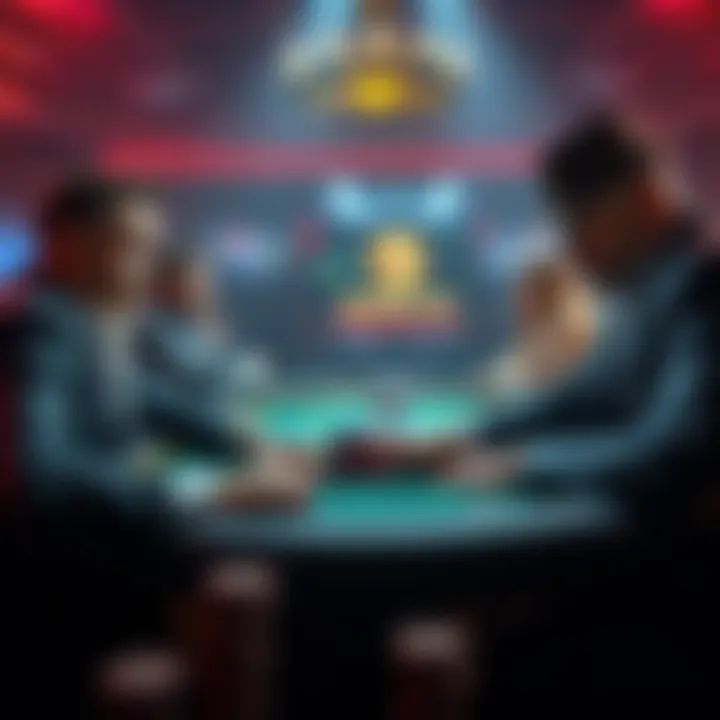 Mariano and Senor Tilt engaged in a tense poker match during a live stream, with cards and chips visible on the table.