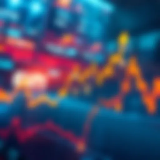 A graph showing upward trends and fluctuating lines, symbolizing expected market changes and rising expectations among traders.