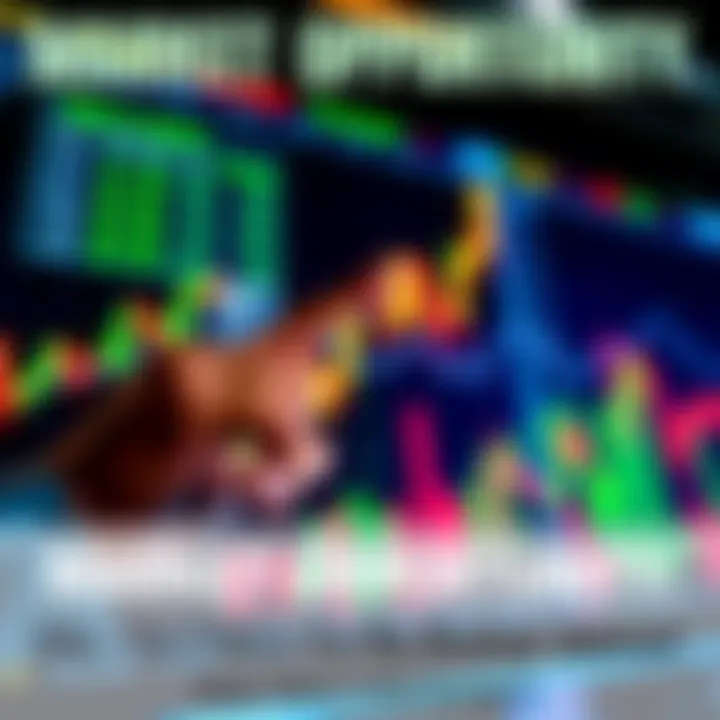 Market Opportunity A person pointing at a rising stock chart with excitement, symbolizing a great investment tip that many people missed.