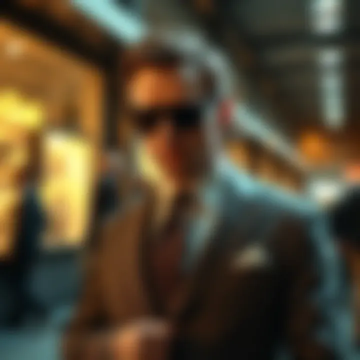 Martin Kabrhell with a classic suit Martin Kabrhell wearing a fitted suit, exuding charm reminiscent of classic James Bond characters.