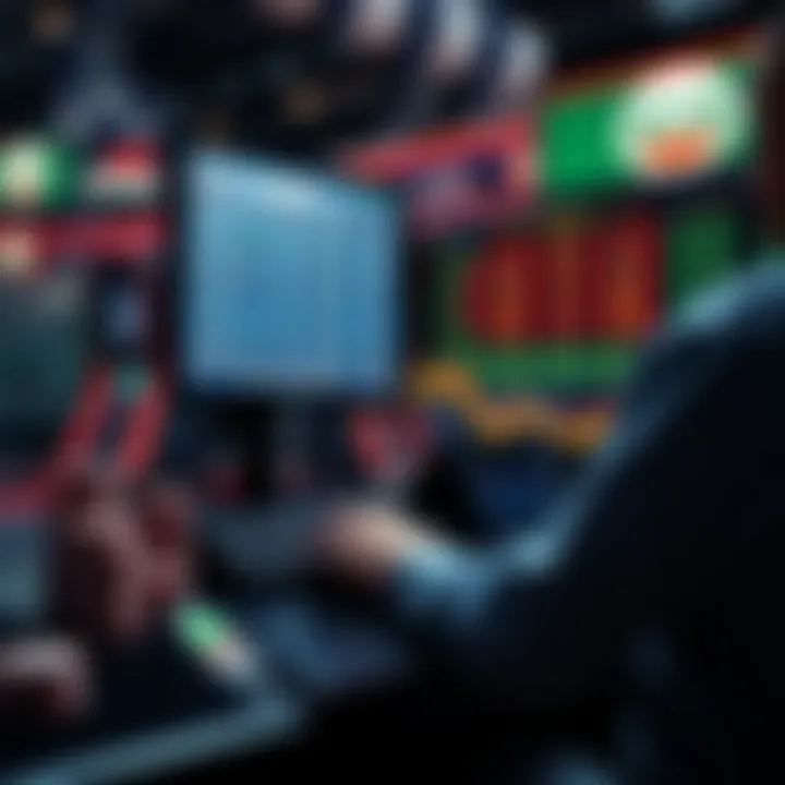 A person placing bets while monitoring the Crash game results on a computer screen, with a stack of chips nearby