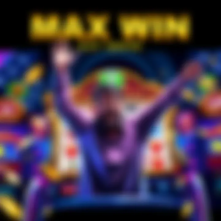 A player celebrating a max win on the San Quentin 2 slot game, surrounded by colorful slot machine graphics and 2x wild symbols