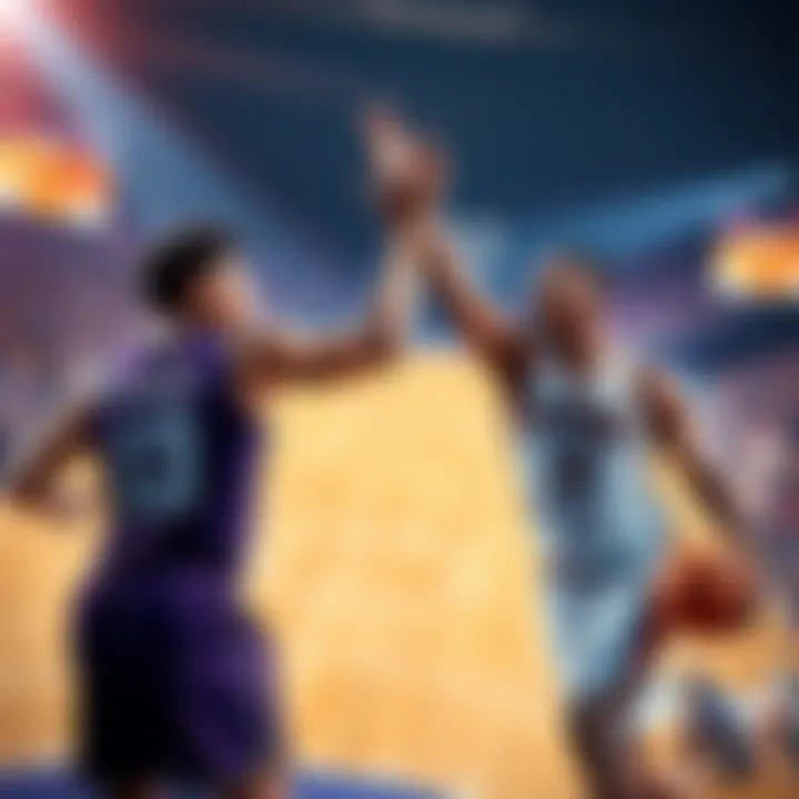 Maxey passing the ball for assists while Saddiq scores during a game