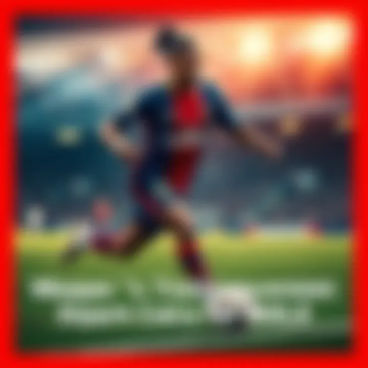 Kylian Mbappe dribbling the ball during a football match, showcasing his skill and speed