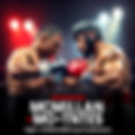 Two boxers, McMillan and Montes, face off in the boxing ring, showcasing their fighting styles and intensity.