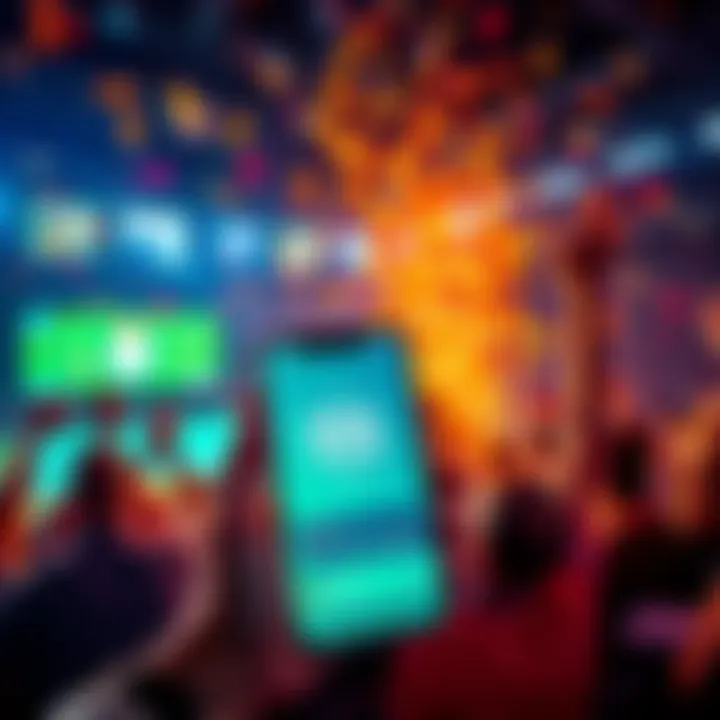 A person celebrating a sports betting win with a phone showing PrizePicks app and Mcmrey logo.