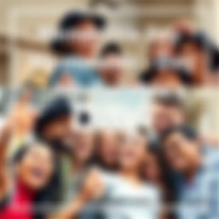 A collage of joyful moments from yesterday, showcasing laughter and celebration with friends and family.