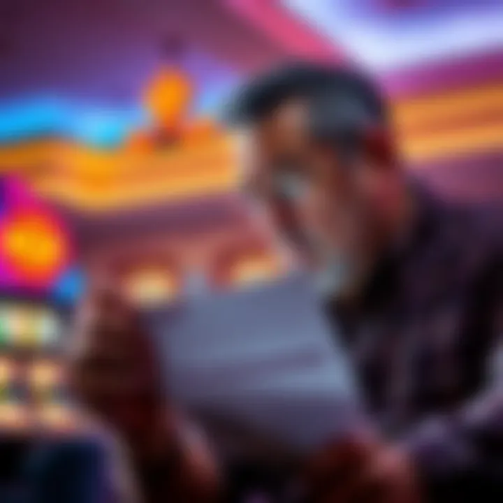 A long-time MGM player looking upset while reviewing a notice about losing comp offers after years of loyalty.