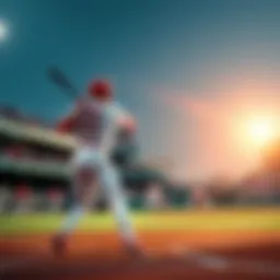 Mike Trout at the plate during a game, facing off against pitcher Christian Javier, with the crowd in the background.