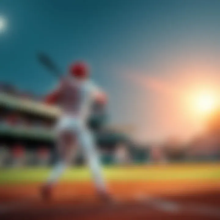 Mike Trout at the plate during a game, facing off against pitcher Christian Javier, with the crowd in the background.