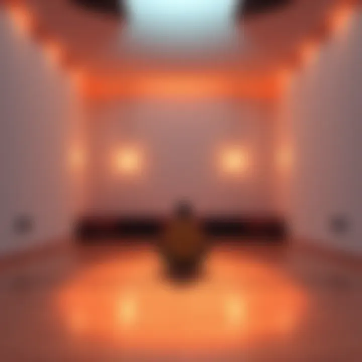 A calm space with a person meditating, symbolizing mindfulness in recovery efforts as they approach the six-month mark.