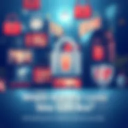 An illustration showing different places like homes, offices, and public areas without locks, highlighting security concerns.