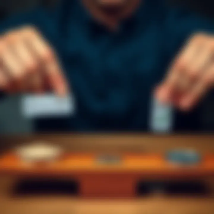 A person weighing two options, representing missing data on one side and a checklist on the other, showing the decision-making process.