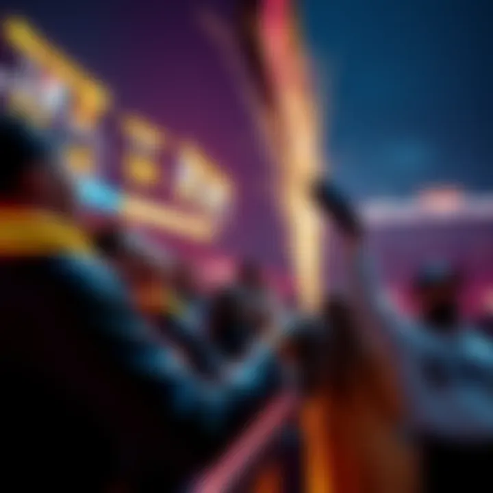 A sports fan places the first legal sports bet in Missouri, celebrating the new betting law with excitement.