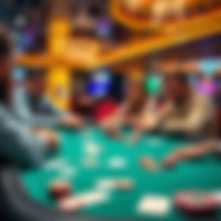 Mixed poker games in Las Vegas Players engaging in low to mid stakes mixed poker games at a Las Vegas casino table with cards and chips