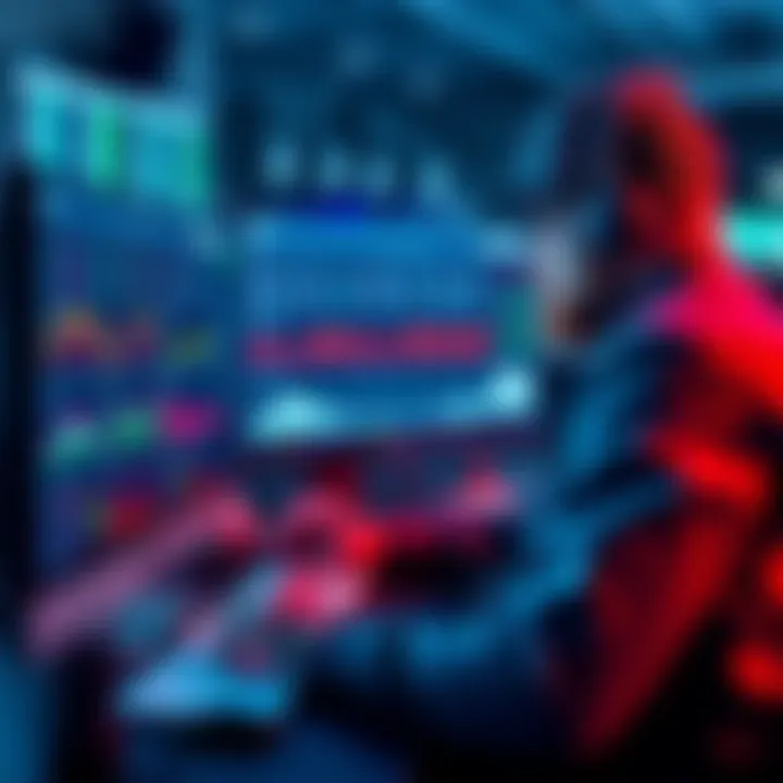 A sports analyst reviewing statistics on a computer screen, focusing on Major League Baseball betting trends.