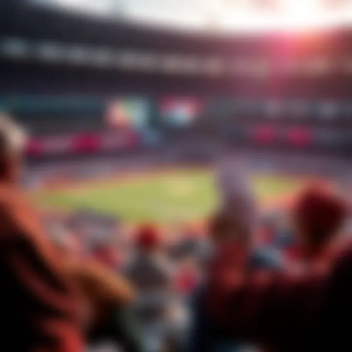 MLB Betting Insights A baseball game in progress with fans cheering and betting slips in hand, representing smart money strategies for MLB picks.