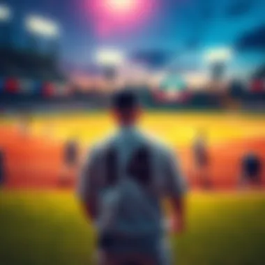 Baseball players on the field with odds displayed in the foreground, representing betting insights