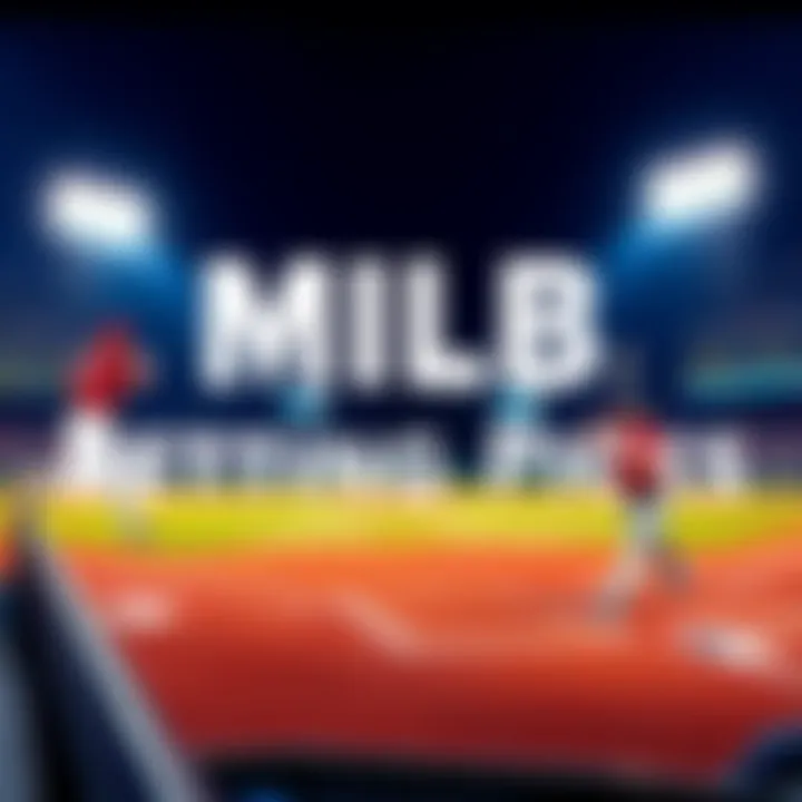 Baseball field with players and betting odds displayed