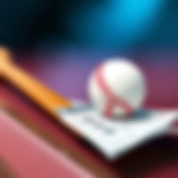 MLB Betting Picks for March 29th A baseball bat and ball on a betting slip with dollar signs, representing MLB betting picks for March 29th