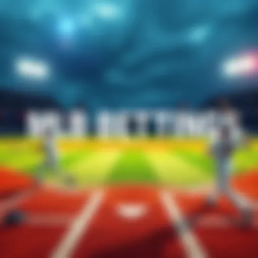 A baseball field with players in action, showcasing key matchups for MLB betting on June 14, 2026.