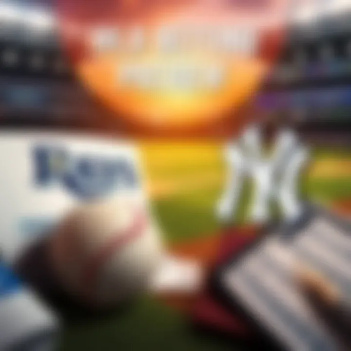MLB Betting Preview A collage of baseball game elements, showing wagering slips, the logos of the Tampa Bay Rays and New York Yankees, and a baseball field background, symbolizing MLB betting for September 22, 2026.
