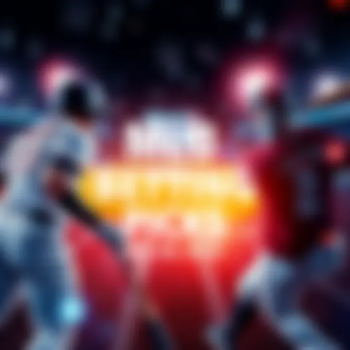 MLB Betting Strategy Baseball players on the field with sports betting graphics overlay