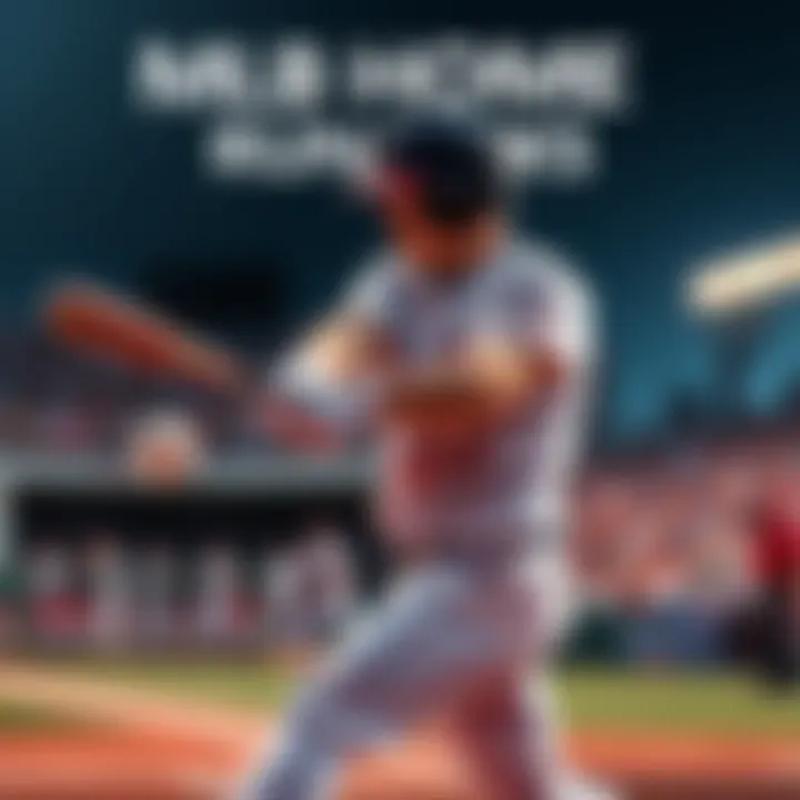 MLB Home Run Picks A baseball player hitting a home run during a game, with a bat and ball in action