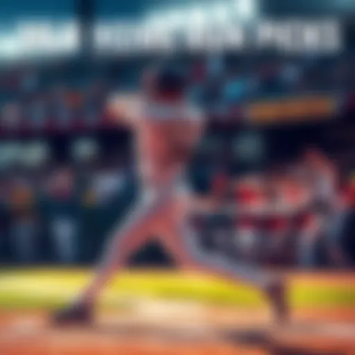 Baseball player hitting a home run with fans cheering in the background