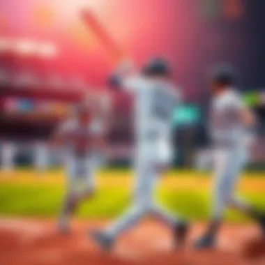 Baseball players celebrating after hitting home runs during a game