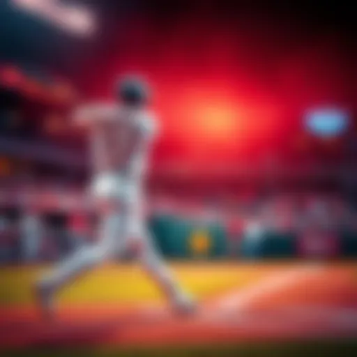 MLB Home Run Predictions A baseball player swings for a home run during a game