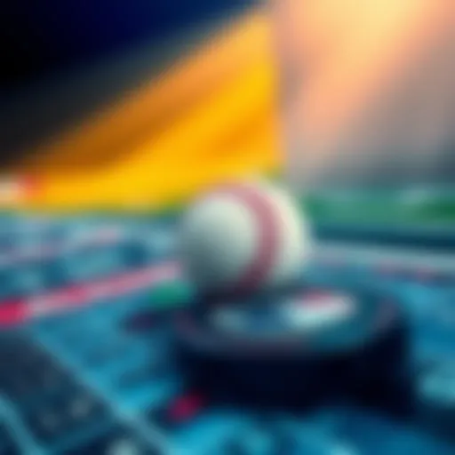 MLB and NHL Betting Picks A baseball and hockey puck on a betting table with odds and predictions