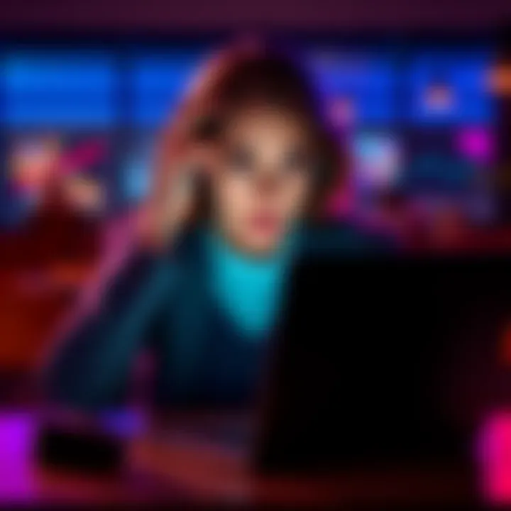 A person looking frustrated with a laptop, symbolizing access problems on the Mollybet platform in the UK