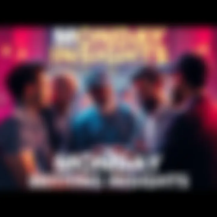 A group of people discussing sports betting strategies and predictions for the week ahead