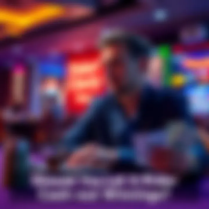 A person sitting at a table with cash in one hand and a betting slip in the other, looking thoughtful