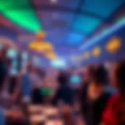 People playing games that can double their money quickly at a casino or online site