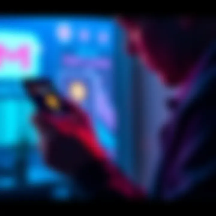 Monthly Bonus from Stake A person checking their phone with bonus notifications from Stake on the screen