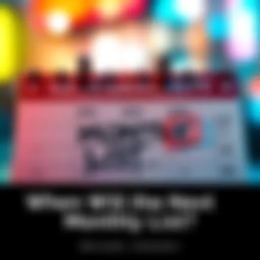 Monthly List Release A calendar showing a marked date indicating the expected release of a top monthly list