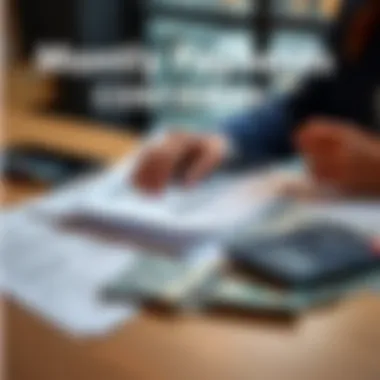 A person reviewing financial documents with a calculator and money on the table, illustrating changes in monthly payments in the USA for 2026.