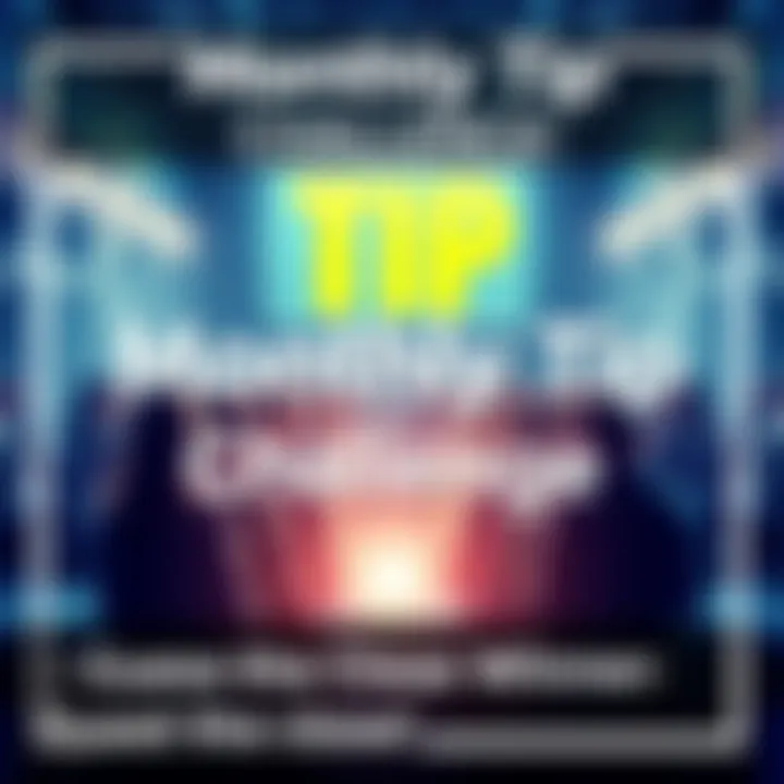 Graphic depicting a challenge where people guess a figure to win cash tips
