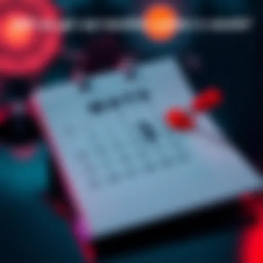 Monthly Update Announcement A calendar page with a marked date indicating a monthly update release