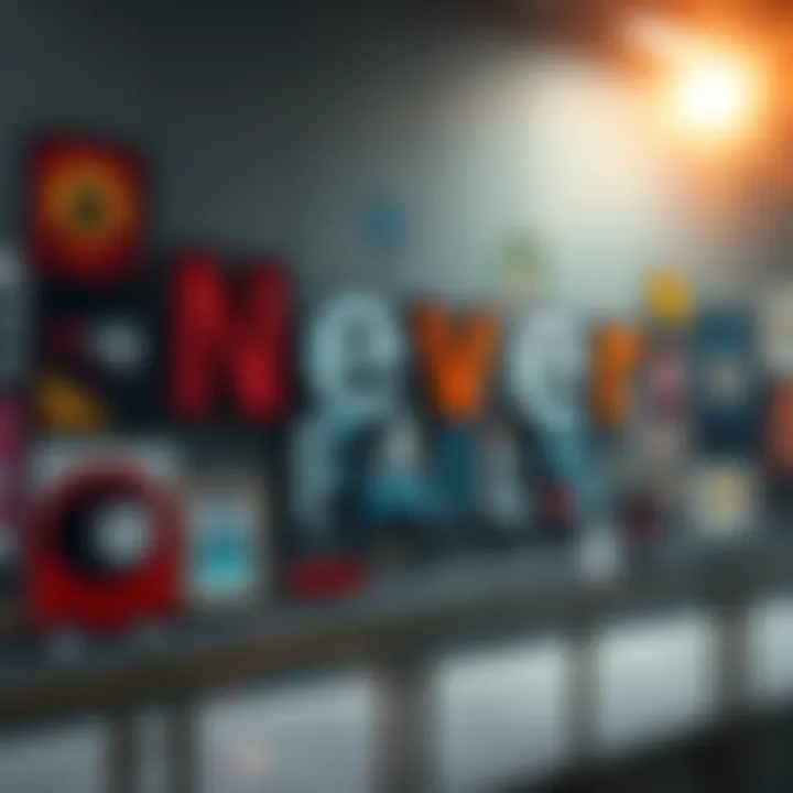 Motivational Quote on a Wall A wall with a bold inspirational quote that reads 'Never Fails' surrounded by colorful artwork, symbolizing motivation and resilience.