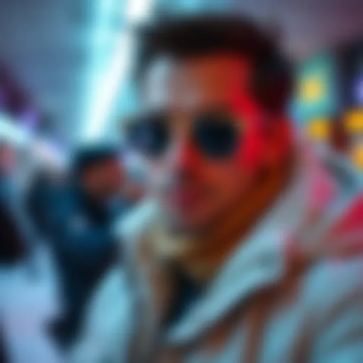 Mr. Ice-Cold wearing stylish sunglasses and a winter jacket, exuding a chill vibe while posing for a photo