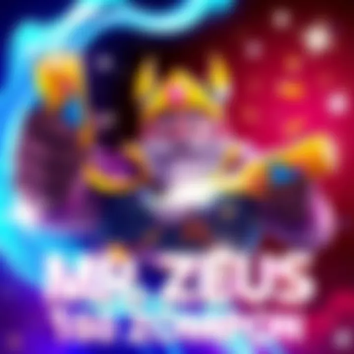 A vibrant illustration featuring Mr. Zeus, showcasing 150x zappers with bright energy effects, attracting gamers' attention.
