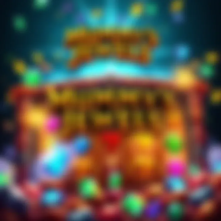 A vibrant visual of the Mummy's Jewels slot game featuring bright jewels and spinning reels, capturing the thrill of big wins.