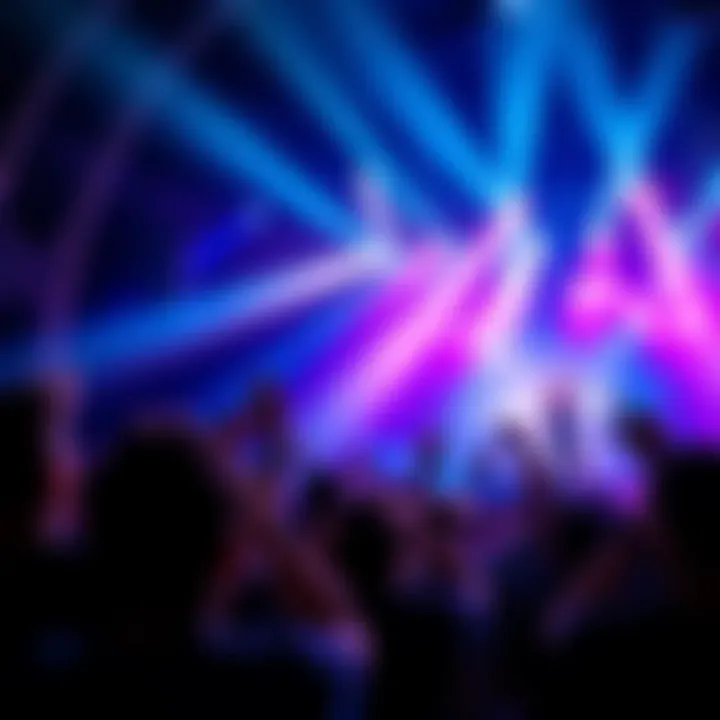 Music Trends A group of people enjoying a live music performance at a concert, capturing the excitement of the latest hit song.