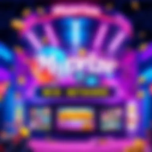 A vibrant display of new game graphics and rewards for Myprize, featuring colorful visuals and a 'Sign Up Bonus' banner.