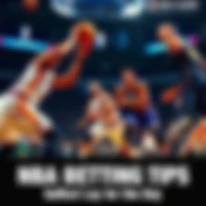 Basketball players in action during an NBA game, showcasing teamwork and strategy.